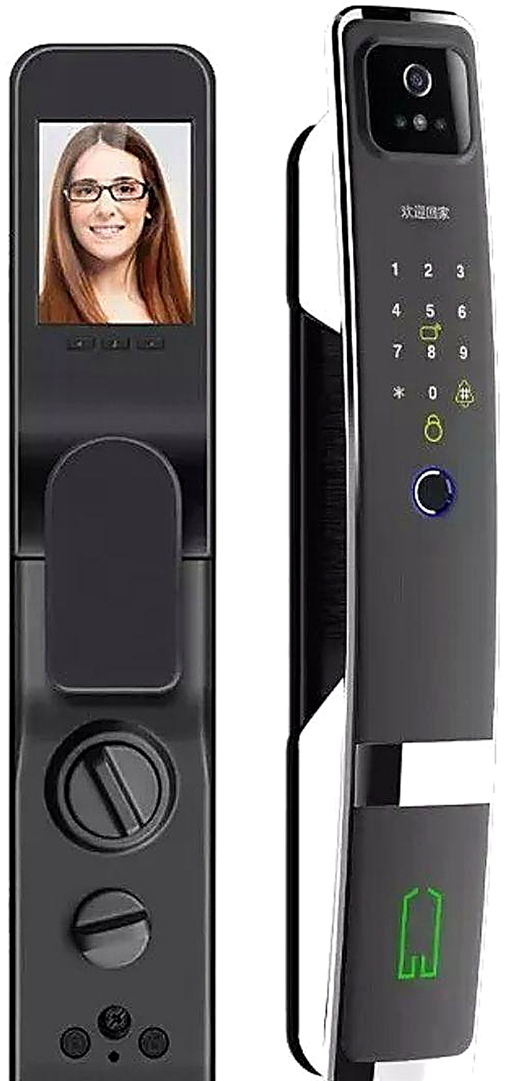 XPERIAA premium smart door lock with face recognition and built-in screen